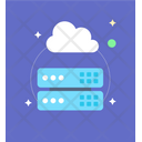 Cloud Data Server Datacenter Cloud Data Storage Icon