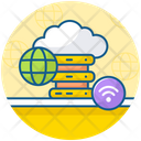 Smart Server Datacenter Cloud Data Server Icon