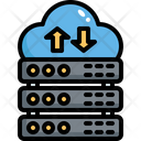 Cloud Data Transfer Cloud Server Cloud Database Icon