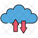 Cloud Data Transfer Data Transmission Data Synchronisation Icon