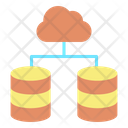 Cloud Database Network Icon