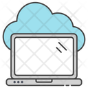 Cloud Device Cloud Laptop Cloud Computing Icon