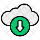 Cloud Downloading Data Downloading Cloud Storage Icon