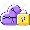 Cloud Encryption Data Icon