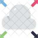 Cloud Computing Arrows Data Transfer Service Icon