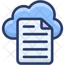 Cloud File Cloud Document Cloud Data Hosting Icon