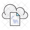 File Clouds Computing Icon