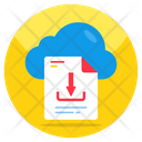 Cloud File Download Icon