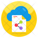Cloud File Share Icon