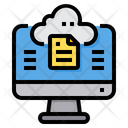 Cloud File Storage Icon