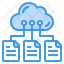 Files Storage Data Cloud Icon