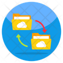 Cloud Folder Transfer Icon