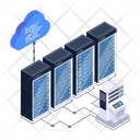 Cloud Hosting Cloud Computing Data Centers Icon