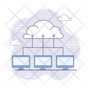 Cloud Infrastructure Digital Infrastructure Cloud Synchronize Icon