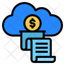 Cloud Invoice Money Icon