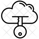 Key Lock Cloud Icon