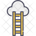 Cloud Ladder Success Cloud Icon