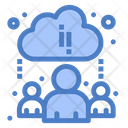 Cloud Leaning Icon