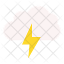 Cloud Lightning Cloud Danger Icon