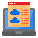 Management Laptop Cloud Icon