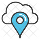 Cloud Map Marker Icon