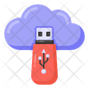 Cloud Storage Cloud Memory Cloud Usb Icon