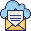 Cloud Envelope Cloud Mail Open Email Icon