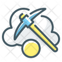 Cloud Cloud Mining Cryptocurrency Icon
