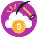 Bitcoin Mining Cryptocurrency Mining Cryptocoin Mining Icon