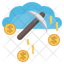 Cloud Mining Bitcoin Mining Blockchain Icon