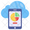 Cloud Mobile Analytics Online Infographic Online Statistics Icon