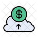 Dollar Cloud Upload Icon
