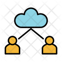 Cloud Network Cloud User Users Icon