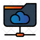 Folder Network Cloud Share Document Icon