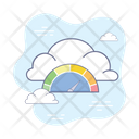 Cloud Performance Cloud Speed Speedometer Icon