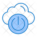 Cloud Power Button Icon
