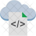 Cloud Programming Cloud Coding Html File Icon