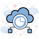 Cloud Analysis Cloud Reporting Digital Storage Icon