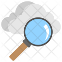 Cloud Search Magnifier Icon