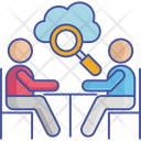 Cloud Search Business Meeting Meeting Icon