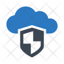 Cloud Shield Safety Icon