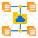 Cloud File Work From Home Icon