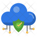 Cloud Shield Shield Security System Icon
