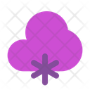 Cloud snowfall  Icon