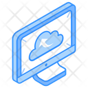 Cloud Storage Cloud Transfer Cloud Data Icon