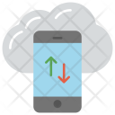 Mobile Cloud Service Icon