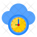 Cloud Time Cloud Clock Clock Icon