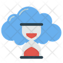 Cloud Timer Hour Glass Sand Glass Icon