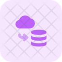 Cloud To Database Icon