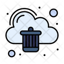 Cloud Trash Bin  Icon